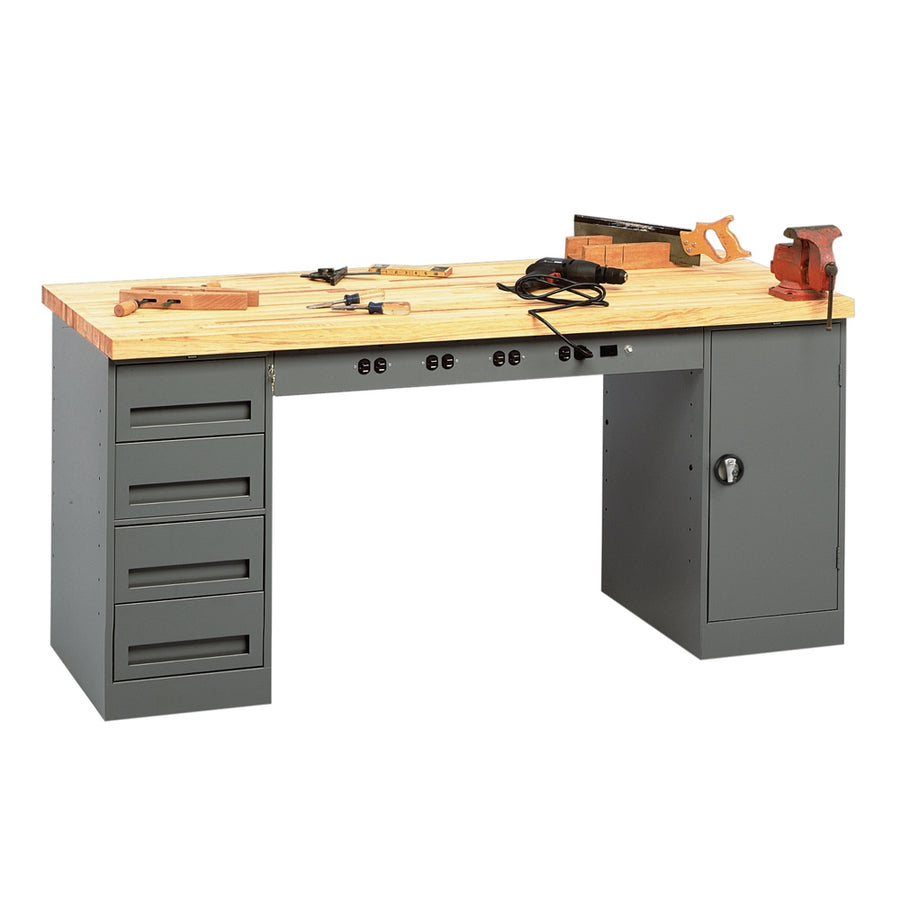 Modular Electric Workbench w/ Drawer Unit & Cabinet