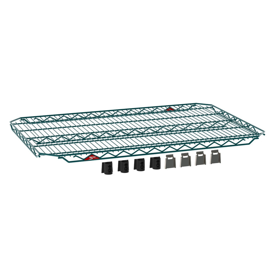 18"d Metro Super Erecta EZ-ADD Wire Shelves - Metroseal Green