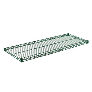 18"d Green Epoxy Wire Shelves