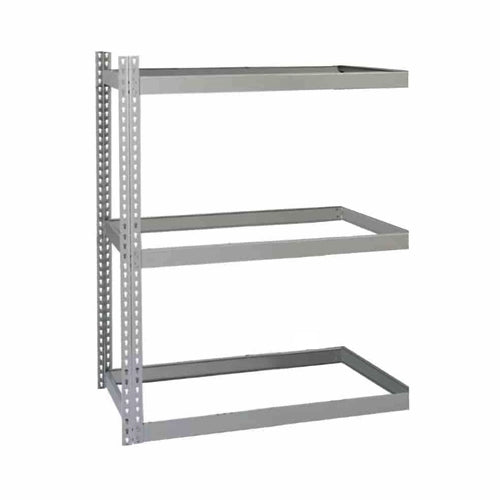 Lyon 18"d 3-Shelf Double Rivet Shelving Add-On Units - Gray