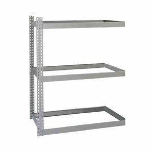 Lyon 48"d 3-Shelf Double Rivet Shelving Add-On Units - Gray