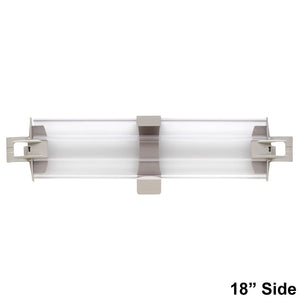 MetroMax 4 4" Solid Clear Plastic Stackable Shelf Ledges