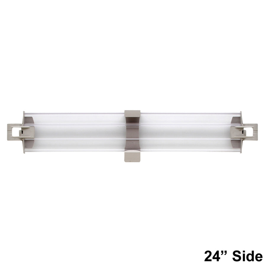 MetroMax 4 4" Solid Clear Plastic Stackable Shelf Ledges