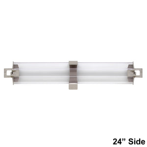 MetroMax 4 4" Solid Clear Plastic Stackable Shelf Ledges