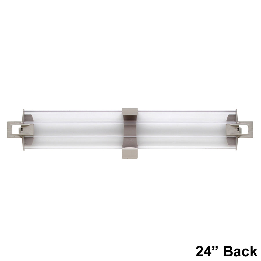 MetroMax 4 4" Solid Clear Plastic Stackable Shelf Ledges