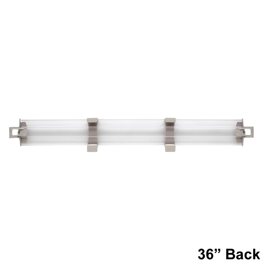 MetroMax 4 4" Solid Clear Plastic Stackable Shelf Ledges