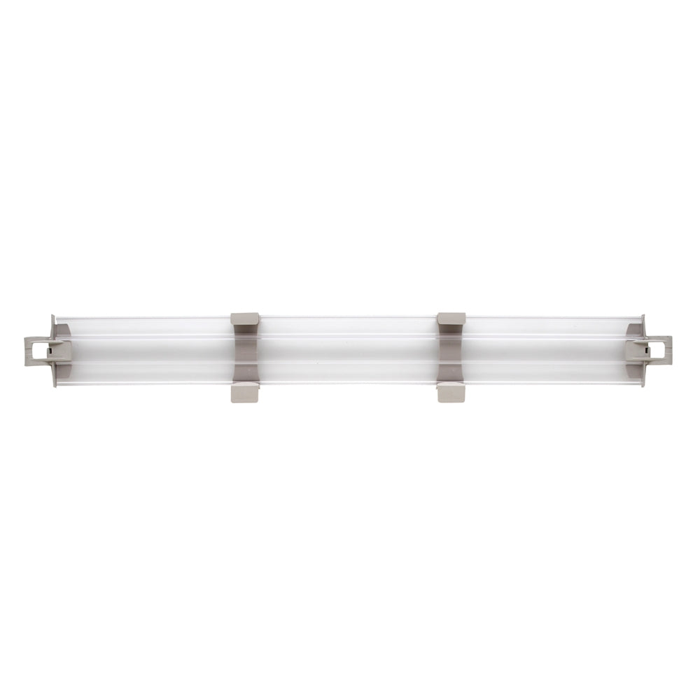 MetroMax 4 4" Solid Clear Plastic Stackable Shelf Ledges