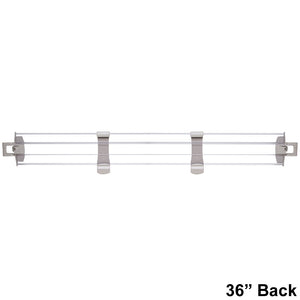 MetroMax i 4" Solid Clear Plastic Stackable Shelf Ledges