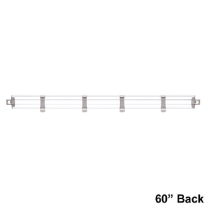 MetroMax i 4" Solid Clear Plastic Stackable Shelf Ledges