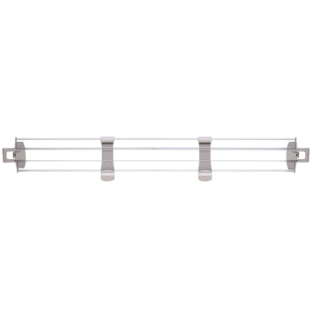 MetroMax i 4" Solid Clear Plastic Stackable Shelf Ledges