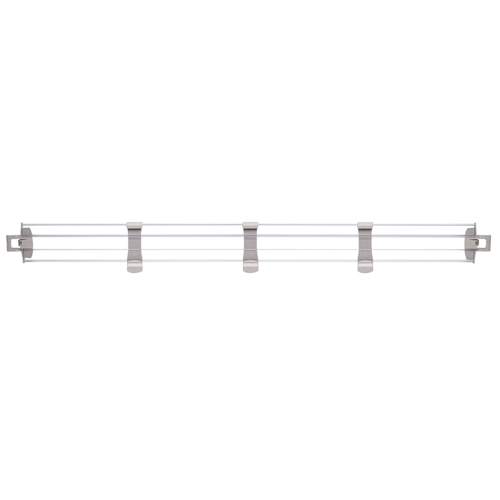 MetroMax i 4" Solid Clear Plastic Stackable Shelf Ledges