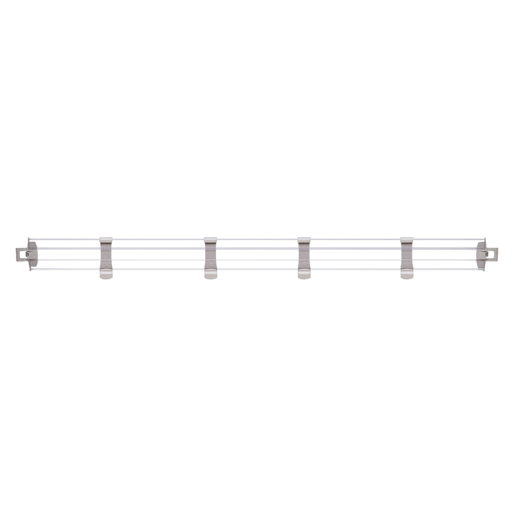 MetroMax i 4" Solid Clear Plastic Stackable Shelf Ledges