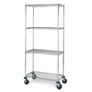 Metro Super Erecta 4-Shelf Wire Shelving Carts