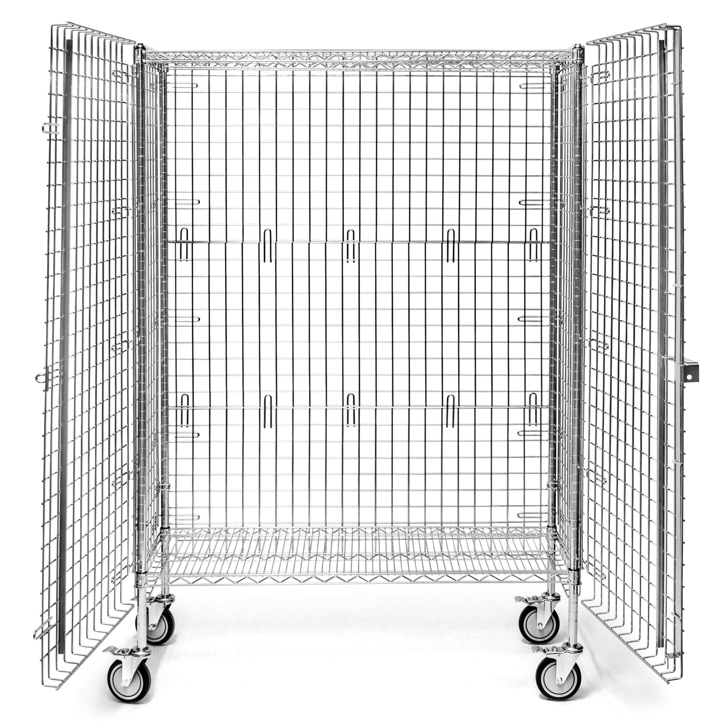 18"d Chrome Wire Security Carts