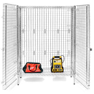 18"d Chrome Wire Security Cages