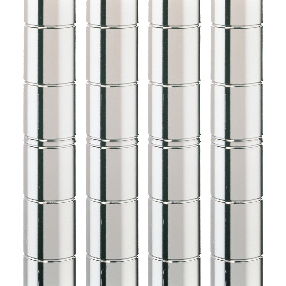 Super Erecta SiteSelect Stationary Posts - Stainless Steel - 4-Pack