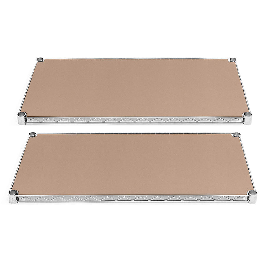 24"d Plastic Wire Shelf Liners 2-Pack - Beige