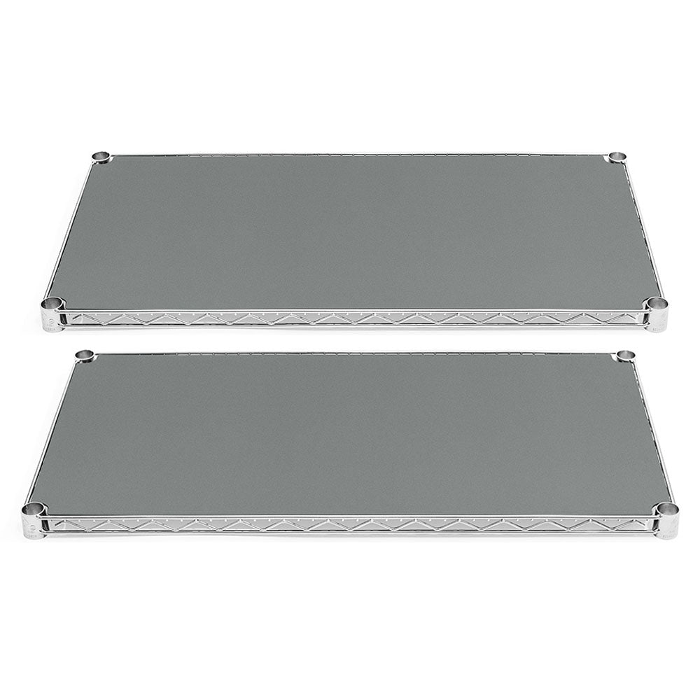 14"d Plastic Wire Shelf Liners 2-Pack - Gray