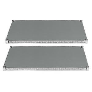 10"d Plastic Wire Shelf Liners 2-Pack - Gray