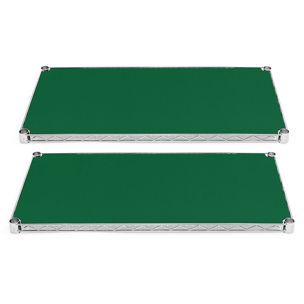 18"d Plastic Wire Shelf Liners 2-Pack - Green