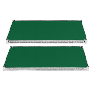 36"d Plastic Wire Shelf Liners 2-Pack - Green