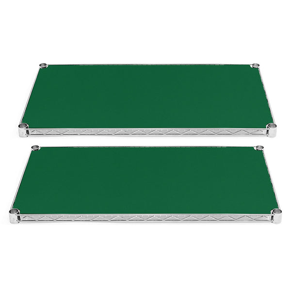 24"d Plastic Wire Shelf Liners 2-Pack - Green