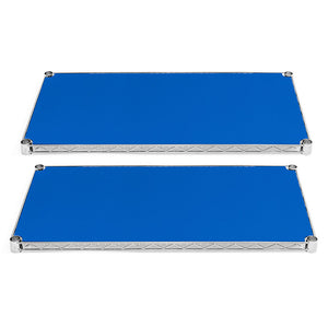 8"d Plastic Wire Shelf Liners 2-Pack - Light Blue