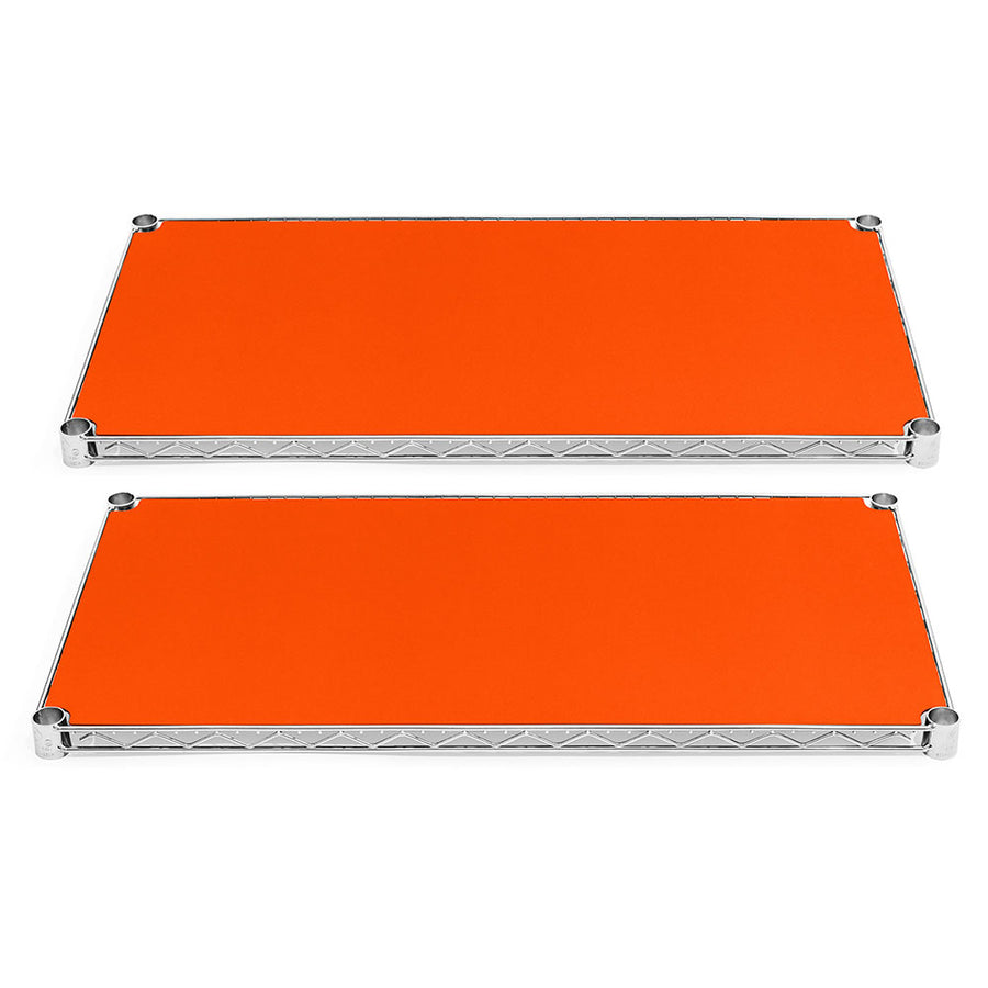 12"d Plastic Wire Shelf Liners 2-Pack - Orange