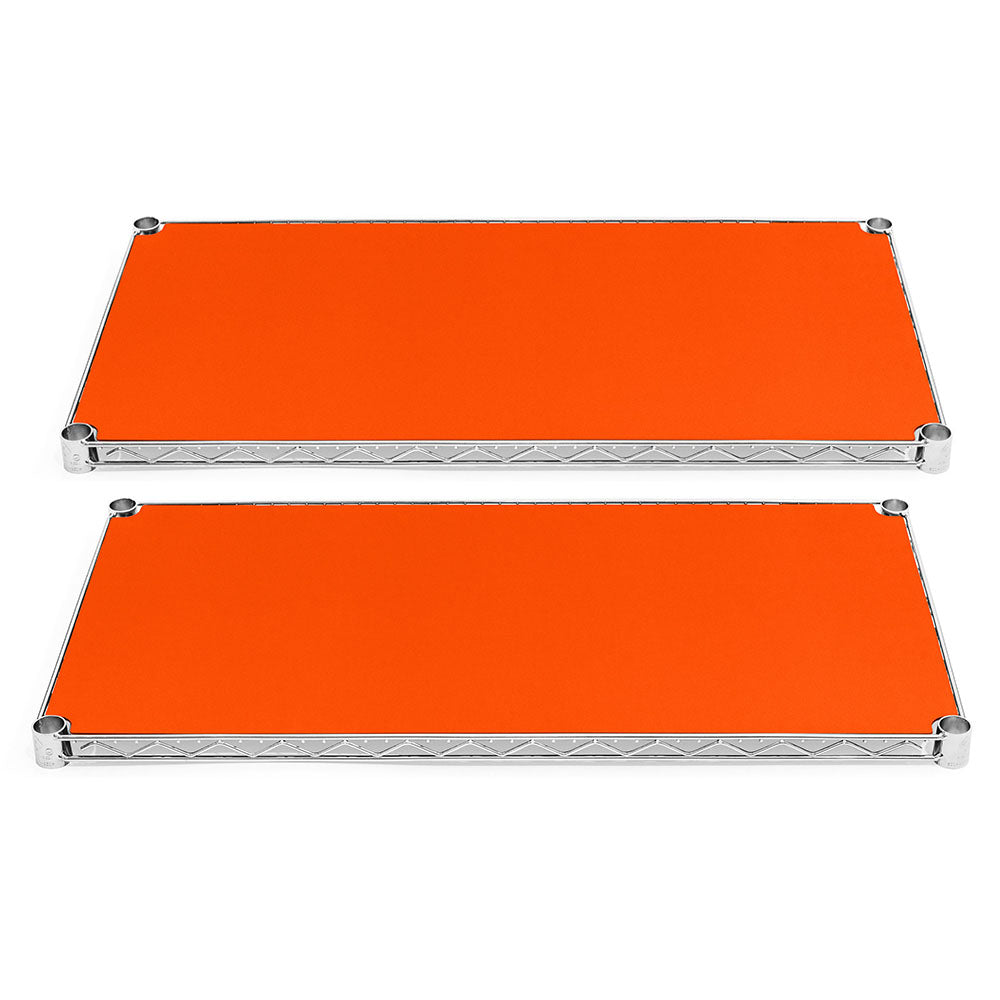 8"d Plastic Wire Shelf Liners 2-Pack - Orange