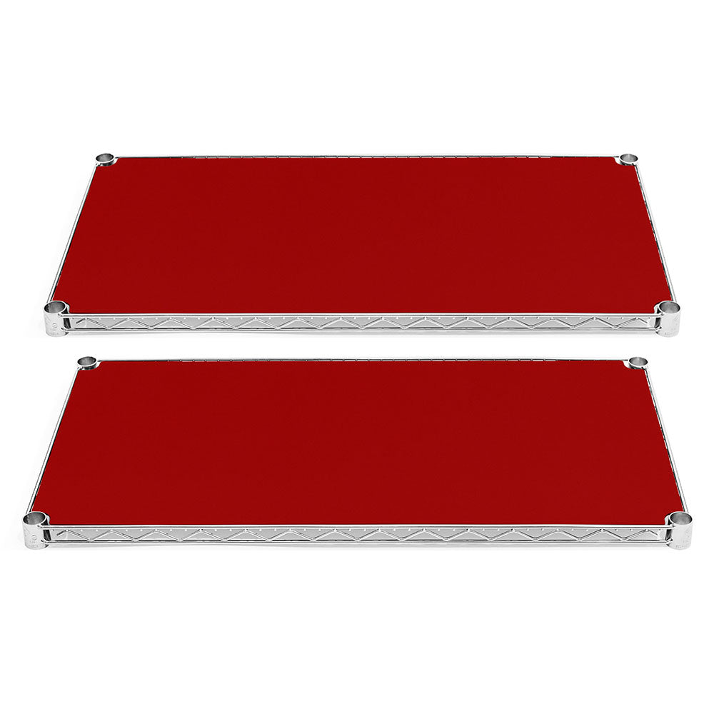 14"d Plastic Wire Shelf Liners 2-Pack - Red