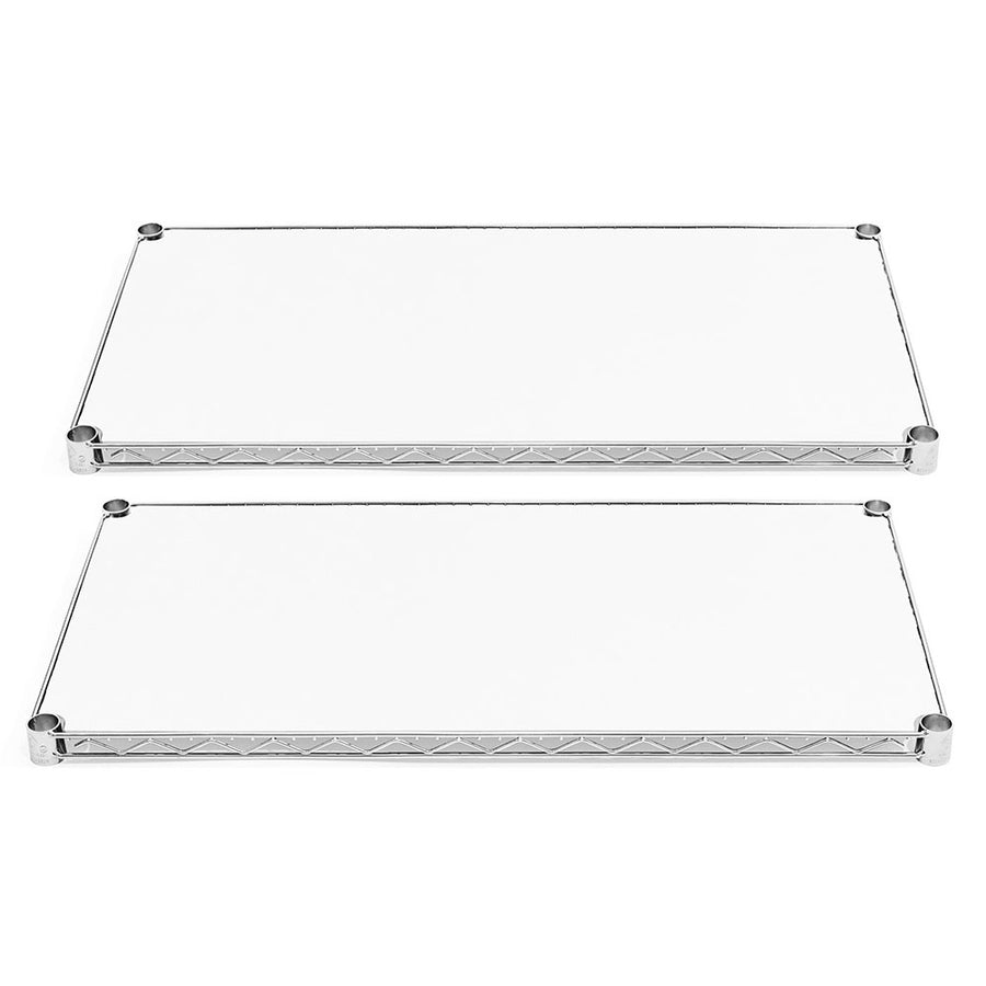 36"d Plastic Wire Shelf Liners 2-Pack - White