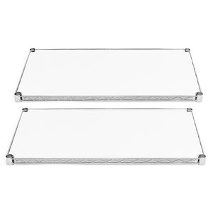 36"d Plastic Wire Shelf Liners 2-Pack - White