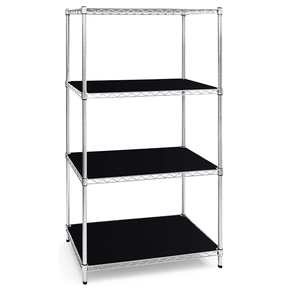 30"d Plastic Wire Shelf Liners 2-Pack - Black