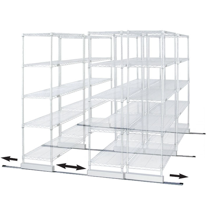 Double Track Kit for Wire Shelving