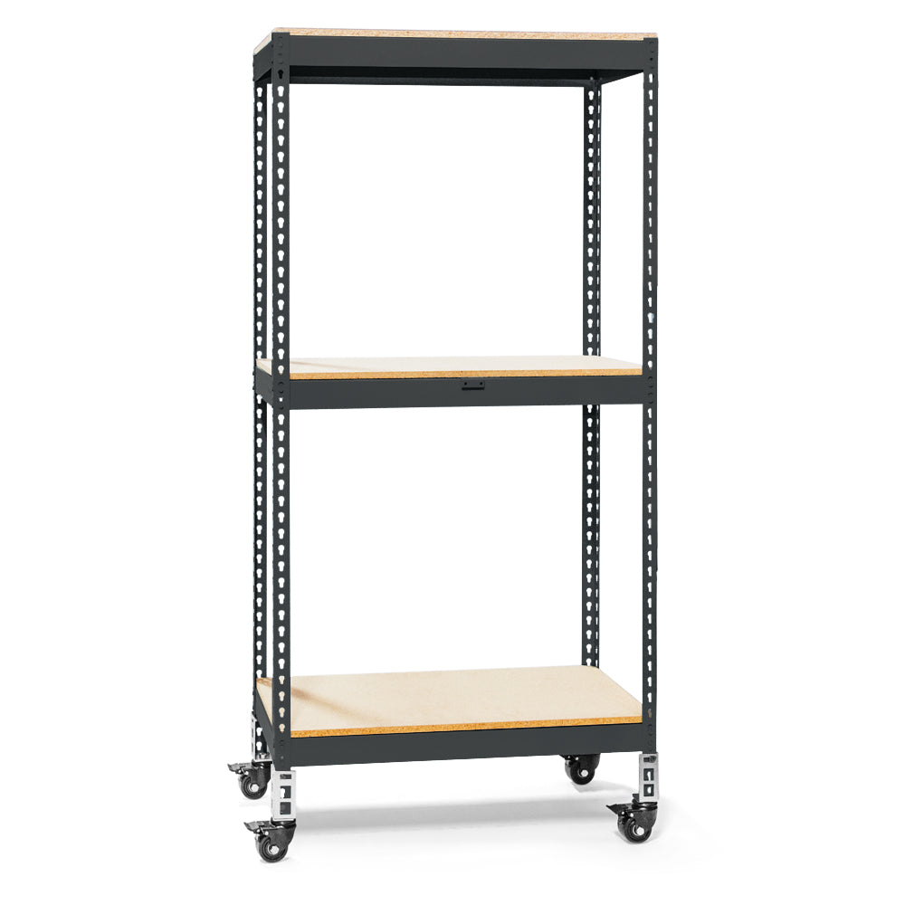 36"d 3-Shelf Heavy-Duty Boltless Shelving Starter Units - Black