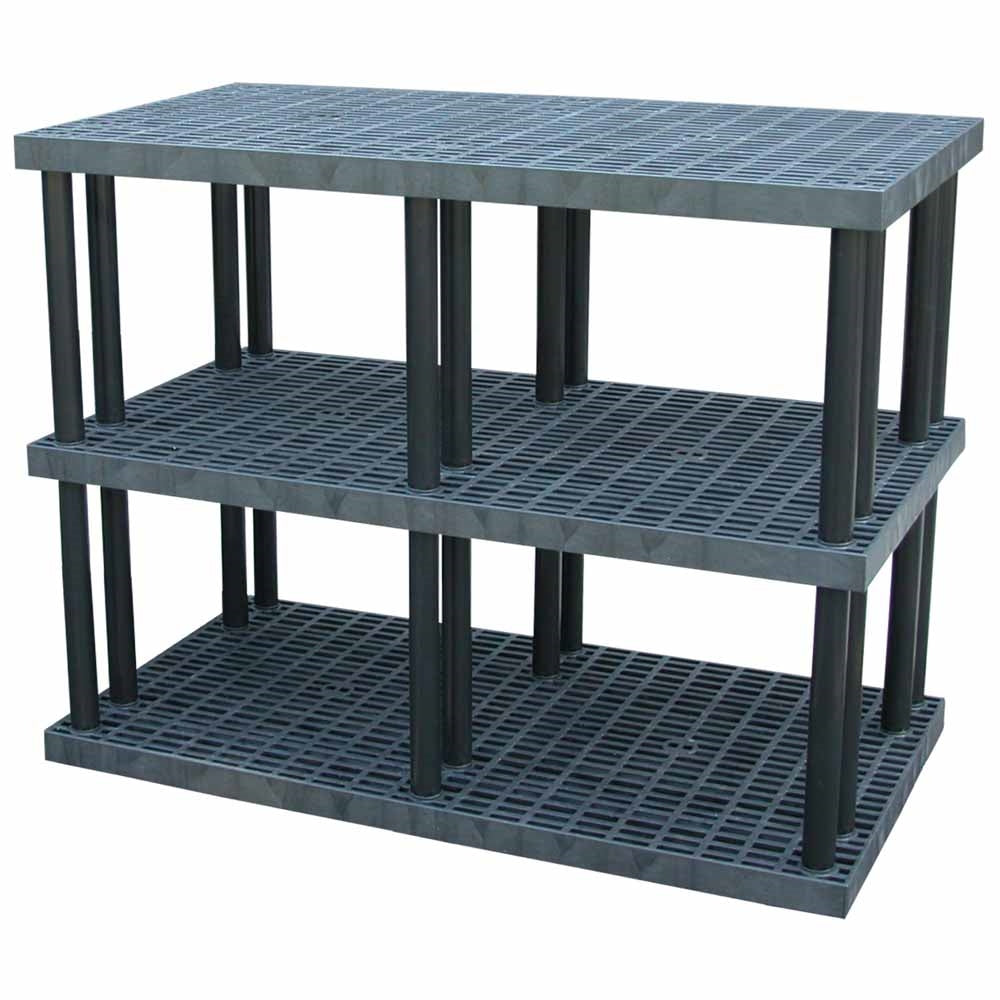 DuraShelf Grid Top 66"w x 51"h 3-Shelf System