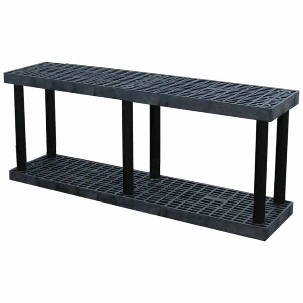 DuraShelf Grid Top 66"w x 27"h Base 2-Shelf System