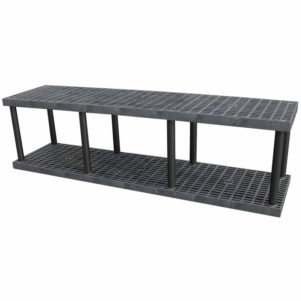 DuraShelf 96"w Base 2-Shelf System