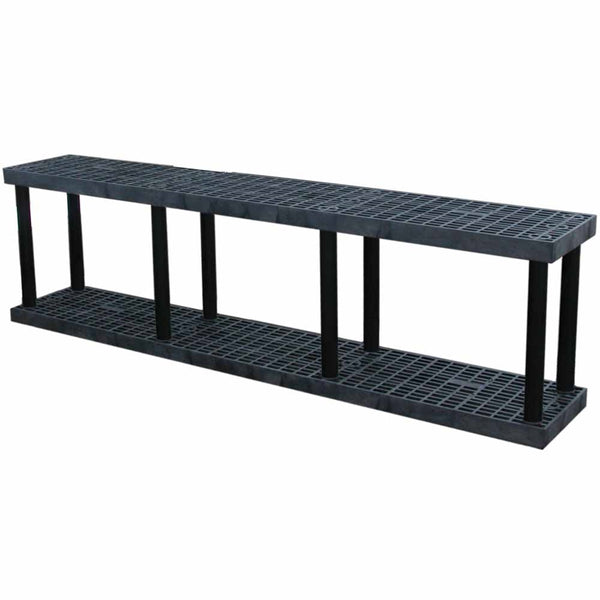 DuraShelf Grid Top 96"w x 27"h Base 2-Shelf System