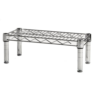 8"d x 6"h Chrome Wire Shelving w/ 1 Shelf