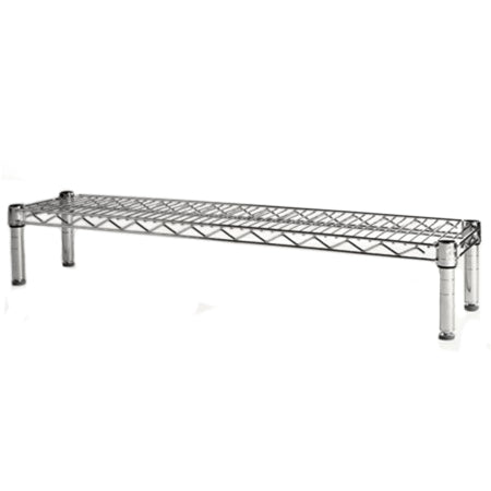 8"d x 6"h Chrome Wire Shelving w/ 1 Shelf