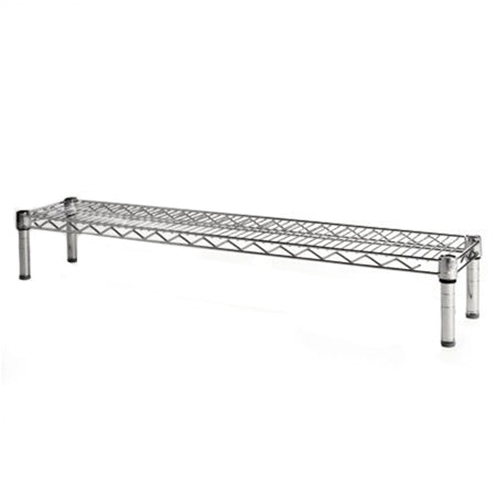 8"d x 6"h Chrome Wire Shelving w/ 1 Shelf