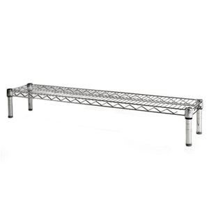 8"d x 6"h Chrome Wire Shelving w/ 1 Shelf