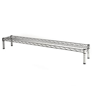 8"d x 6"h Chrome Wire Shelving w/ 1 Shelf