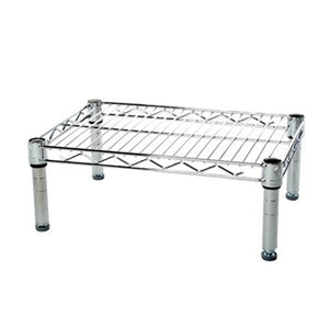 12"d x 6"h Chrome Wire Shelving w/ 1 Shelf