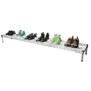 14"d x 6"h Chrome Wire Shelving w/ 1 Shelf