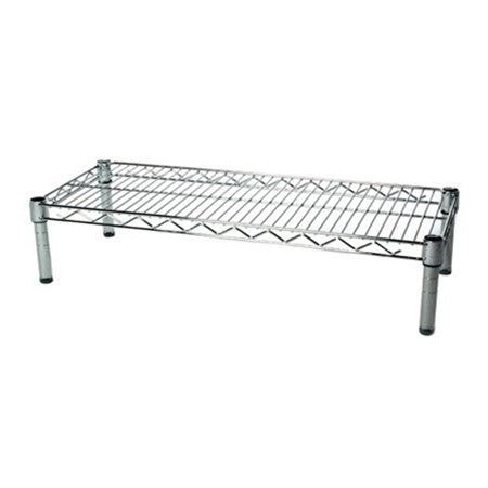 14"d x 6"h Chrome Wire Shelving w/ 1 Shelf