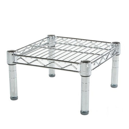 14"d x 6"h Chrome Wire Shelving w/ 1 Shelf