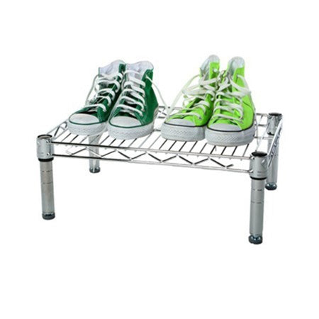 14"d x 6"h Chrome Wire Shelving w/ 1 Shelf