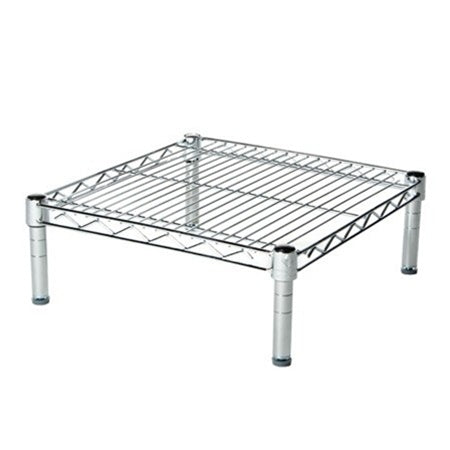 24"d x 6"h Chrome Wire Shelving w/ 1 Shelf